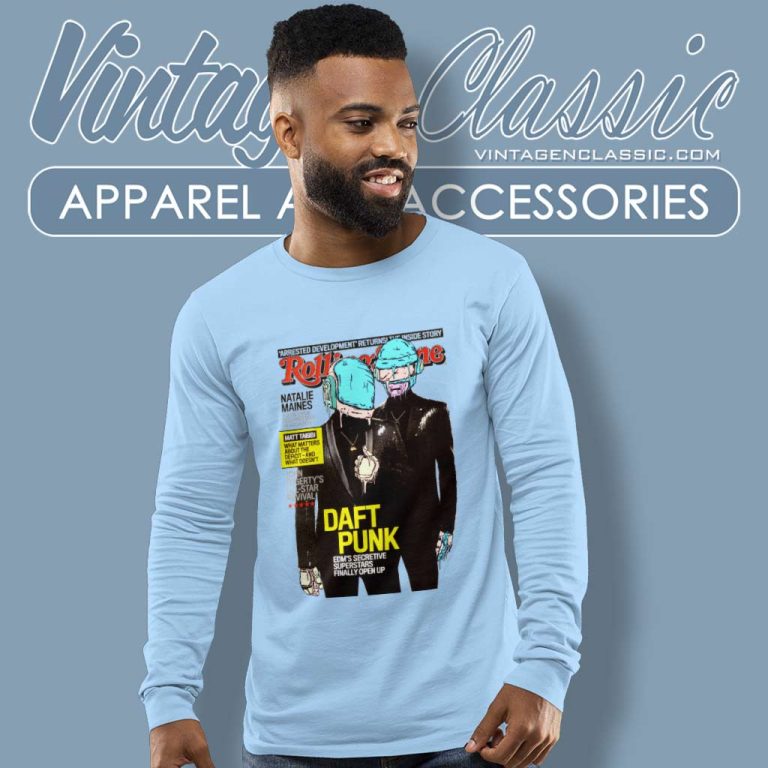 Daft Punk In Rolling Stone Long Sleeve Tee Daft Punk In Rolling Stone Long Sleeve Tee