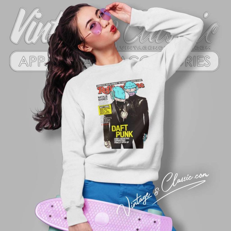 Daft Punk In Rolling Stone Sweatshirt Daft Punk In Rolling Stone Sweatshirt