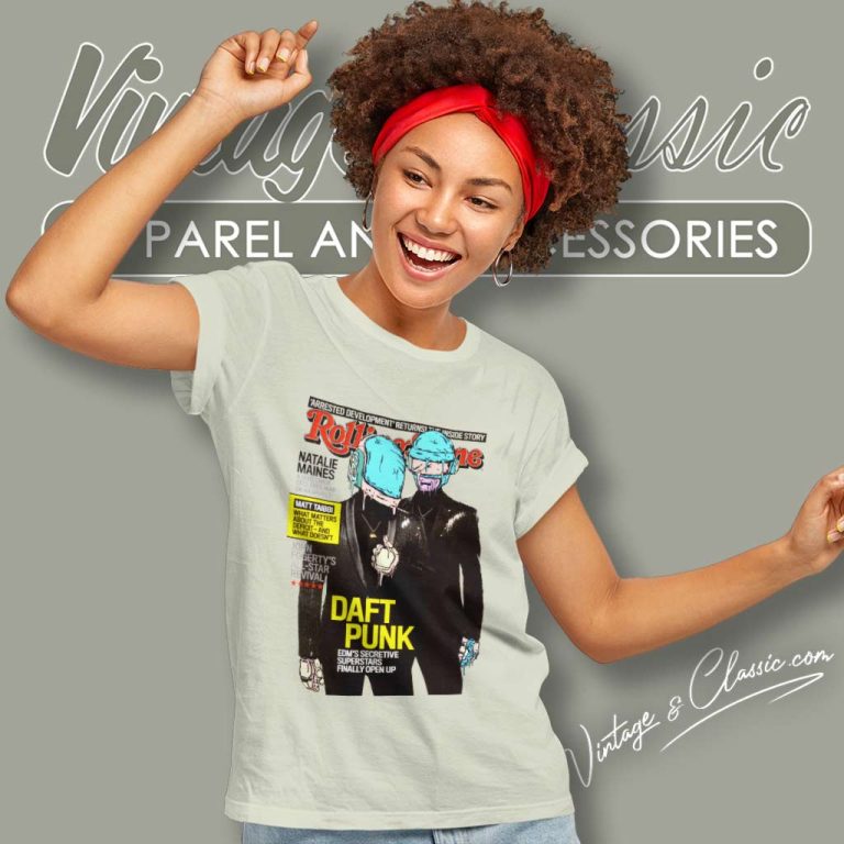 Daft Punk In Rolling Stone Women TShirt Daft Punk In Rolling Stone Women TShirt