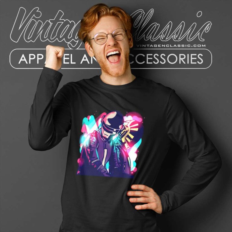 Daft Punk Neon Party Long Sleeve Tee Daft Punk Neon Party Long Sleeve Tee