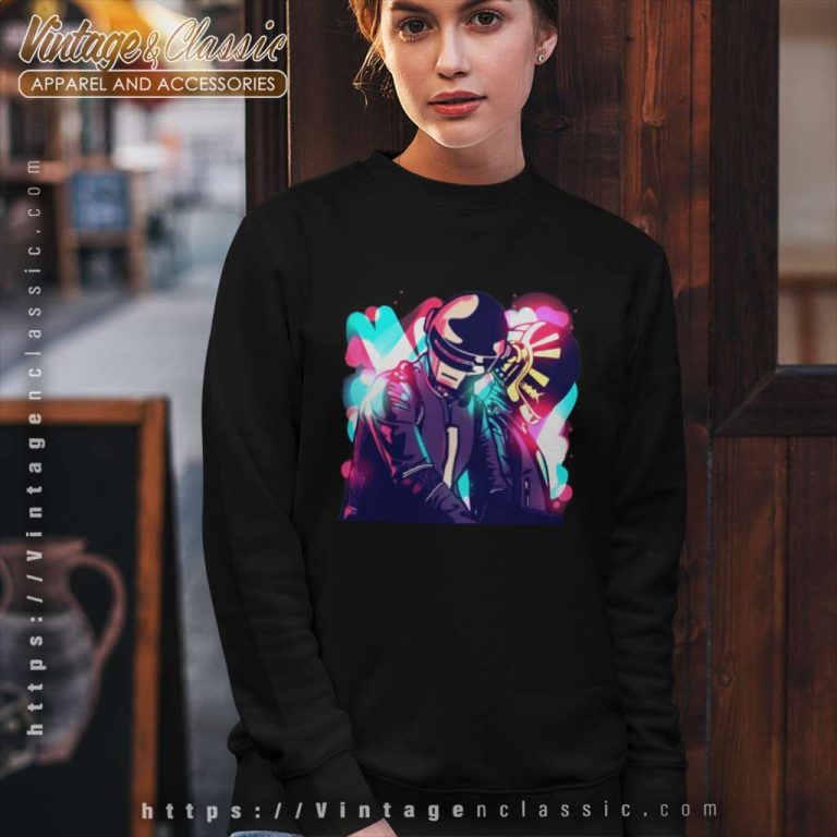 Daft Punk Neon Party Sweatshirt Daft Punk Neon Party Sweatshirt