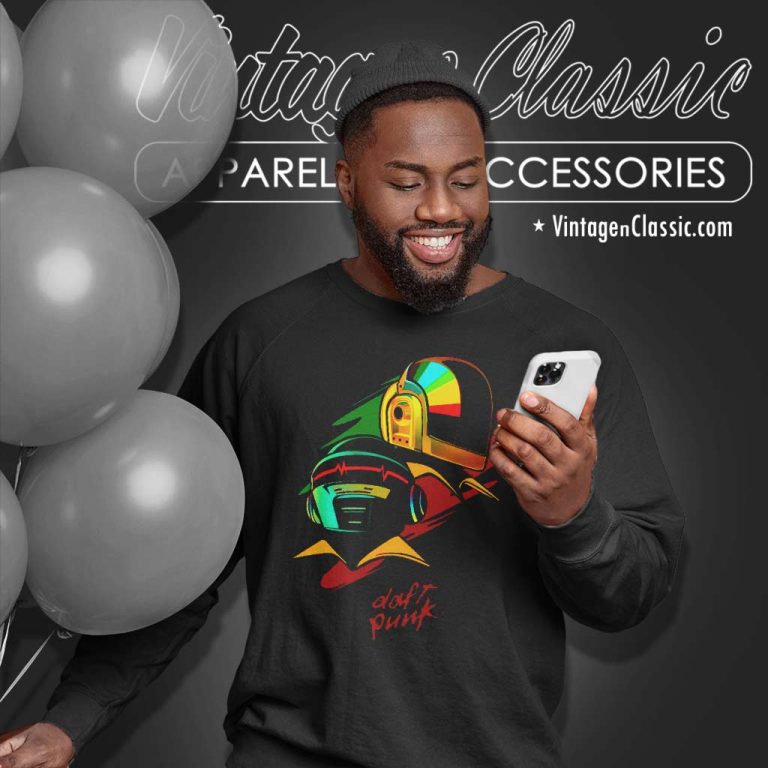 Daft Punk Paint Sweatshirt Daft Punk Paint Sweatshirt