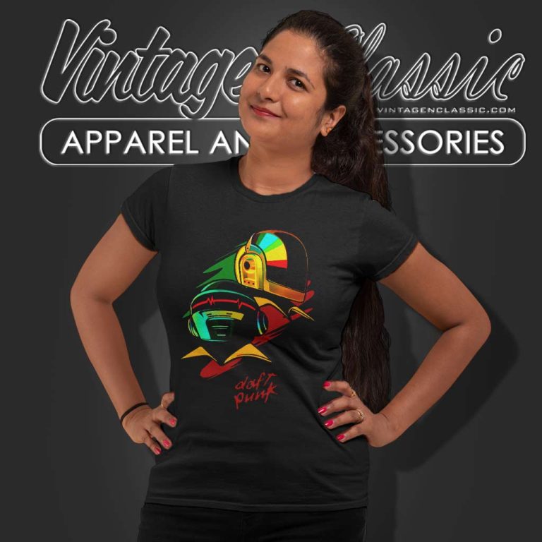 Daft Punk Paint Women TShirt Daft Punk Paint Women TShirt