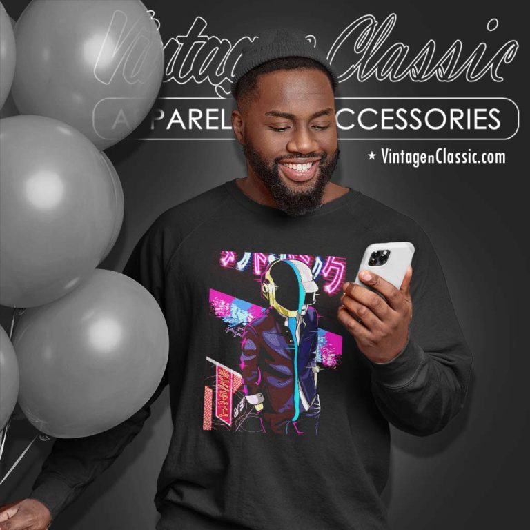 Daft Punk Poster Sweatshirt Daft Punk Poster Sweatshirt