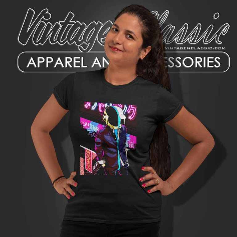 Daft Punk Poster Women TShirt Daft Punk Poster Women TShirt