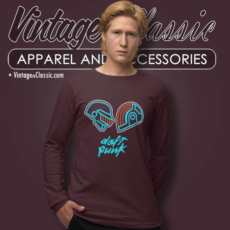 Daft Punk Shirt Alive Album Logo Long Sleeve Tee Daft Punk Shirt Alive Album Logo Long Sleeve Tee