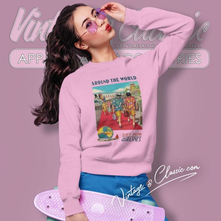 Daft Punk Shirt Around The World Sweatshirt Daft Punk Shirt Around The World Sweatshirt