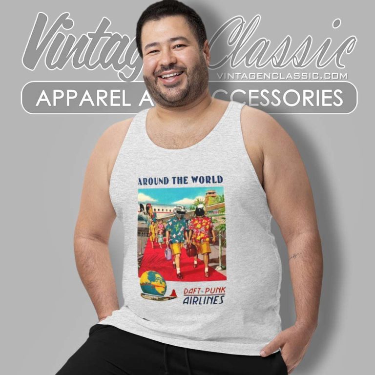 Daft Punk Shirt Around The World Tank Top Racerback Daft Punk Shirt Around The World Tank Top Racerback