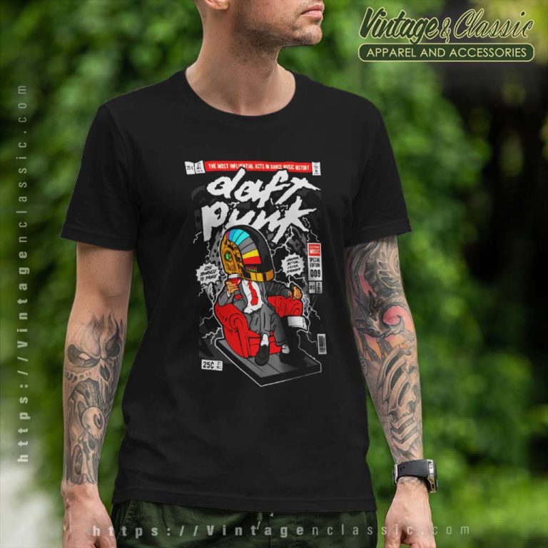Daft Punk Shirt Comic Version T Shirt Daft Punk Shirt Comic Version T Shirt