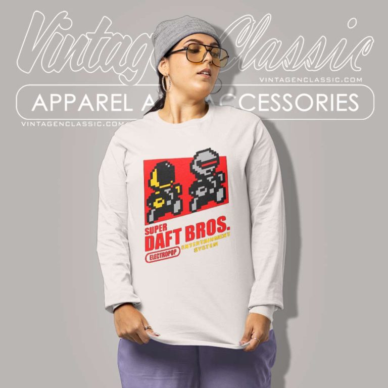 Daft Punk X Super Mario Long Sleeve Tee Daft Punk X Super Mario Long Sleeve Tee
