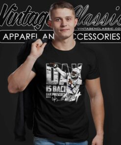 Dak Is Back Dak Prescott Dallas Cowboys Signature T Shirt