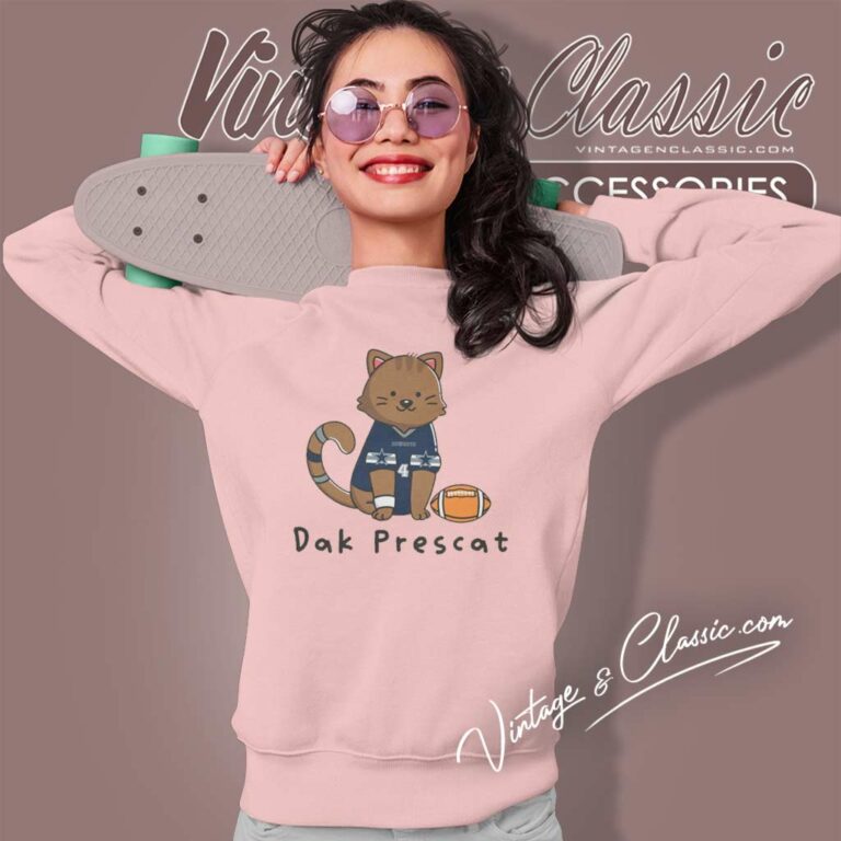 Dak Prescott Cat Cowboys Sweatshirt Dak Prescott Cat Cowboys Sweatshirt
