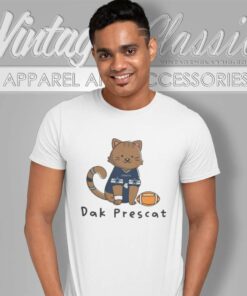 Dak Prescott Cat Cowboys T Shirt