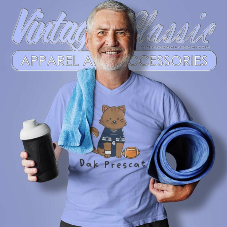 Dak Prescott Cat Cowboys V Neck TShirt Dak Prescott Cat Cowboys V Neck TShirt