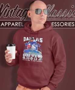 Dak Prescott Cowboys Here We Go 33 13 Signature Hoodie