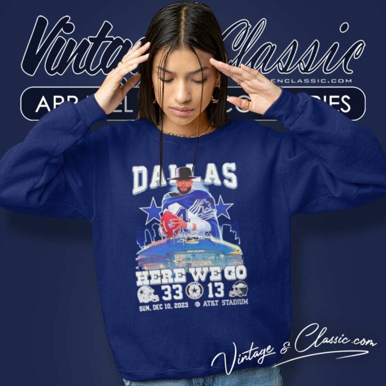 Dak Prescott Cowboys Here We Go 33 13 Signature Sweatshirt Dak Prescott Cowboys Here We Go 33 13 Signature Sweatshirt