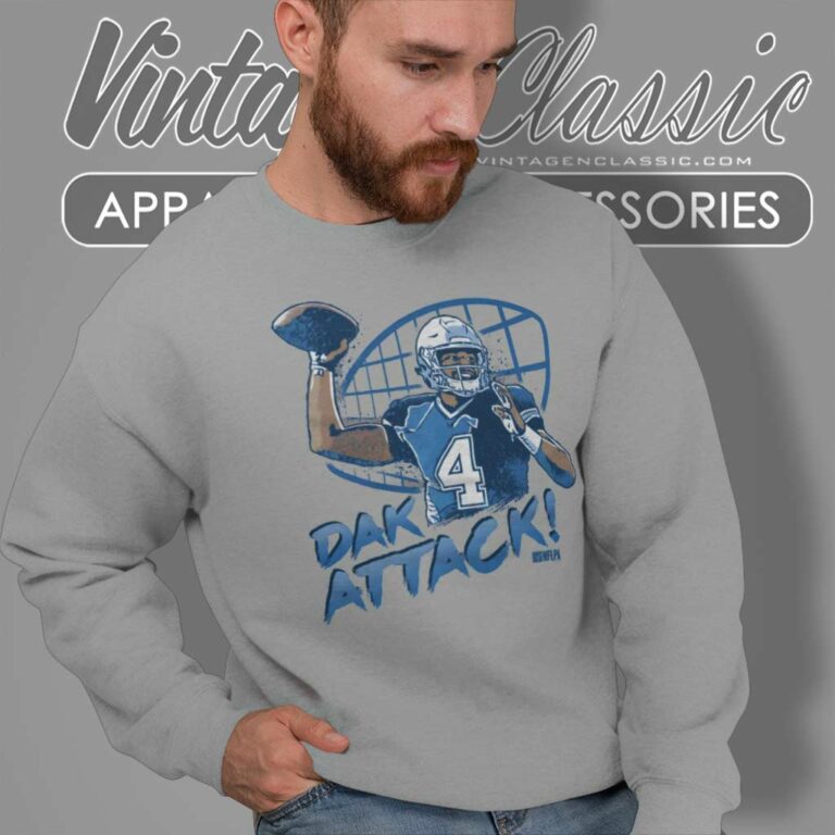 Dak Prescott Dallas Cowboys Attack B Sweatshirt Dak Prescott Dallas Cowboys Attack B Sweatshirt