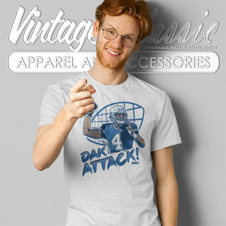 Dak Prescott Dallas Cowboys Attack B T Shirt Dak Prescott Dallas Cowboys Attack B T Shirt
