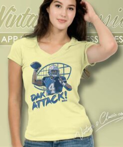 Dak Prescott Dallas Cowboys Attack B V Neck TShirt