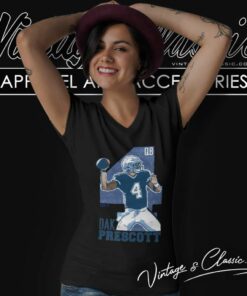 Dak Prescott Dallas Cowboys Qb Nflpa V Neck TShirt