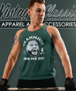 Dak Prescott Dallas Cowboys Yeah Here We Go Signature Tank Top Racerback