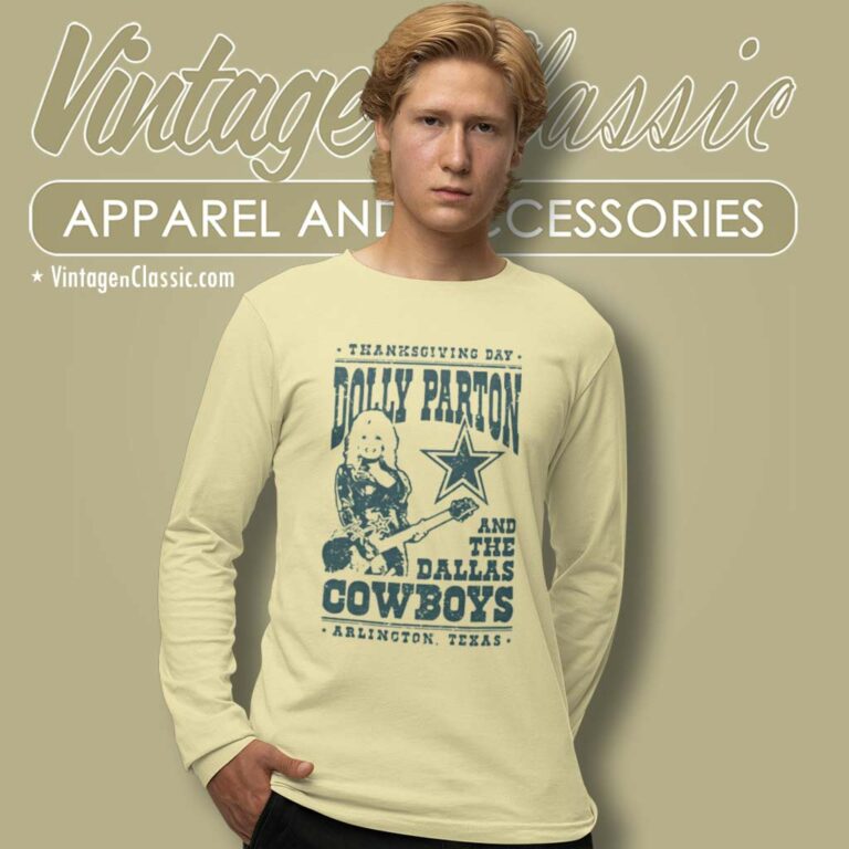 Dak Prescott Dolly Parton Dallas Cowboys Long Sleeve Tee Dak Prescott Dolly Parton Dallas Cowboys Long Sleeve Tee