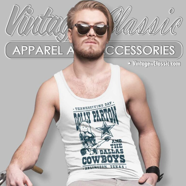 Dak Prescott Dolly Parton Dallas Cowboys Tank Top Racerback Dak Prescott Dolly Parton Dallas Cowboys Tank Top Racerback