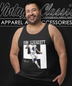 Dak Prescott Number W Wht Tank Top Racerback