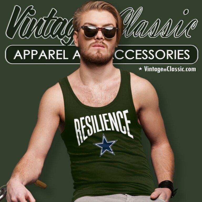 Dak Prescott Resilience Dallas Cowboys Tank Top Racerback Dak Prescott Resilience Dallas Cowboys Tank Top Racerback