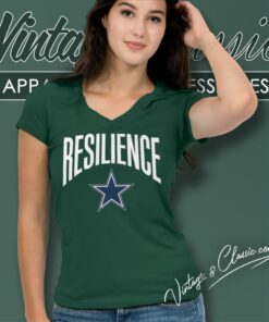 Dak Prescott Resilience Dallas Cowboys V Neck TShirt
