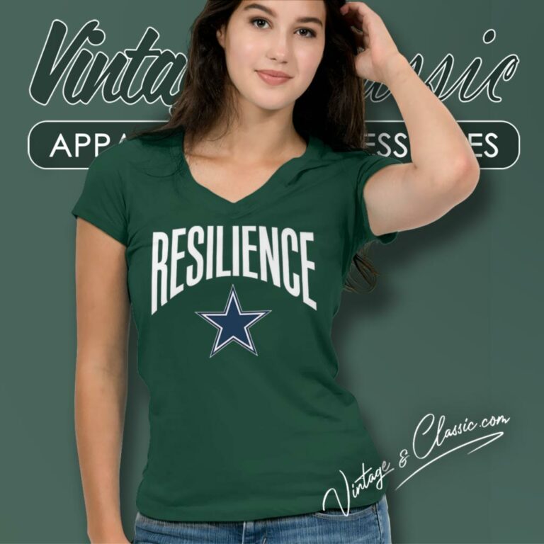Dak Prescott Resilience Dallas Cowboys V Neck TShirt Dak Prescott Resilience Dallas Cowboys V Neck TShirt