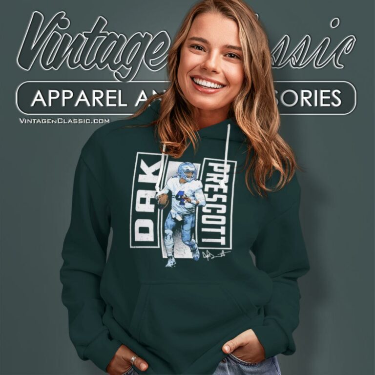Dak Prescott Shirt Dallas Cowboys Verticals Signature Hoodie Dak Prescott Shirt Dallas Cowboys Verticals Signature Hoodie