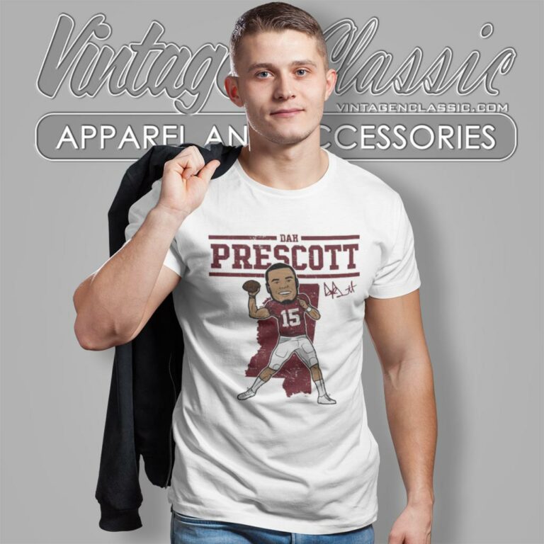 Dak Prescott Shirt Mississippi State Toon R T Shirt Dak Prescott Shirt Mississippi State Toon R T Shirt
