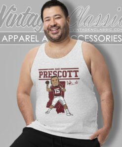 Dak Prescott Shirt Mississippi State Toon R 4 Dak Prescott Shirt Mississippi State Toon R Tank Top Racerback