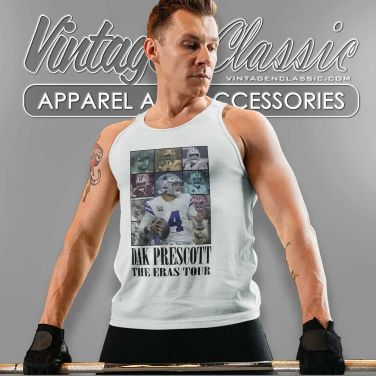 Dak Prescott The Eras Tour Cowboys Tank Top Racerback Dak Prescott The Eras Tour Cowboys Tank Top Racerback