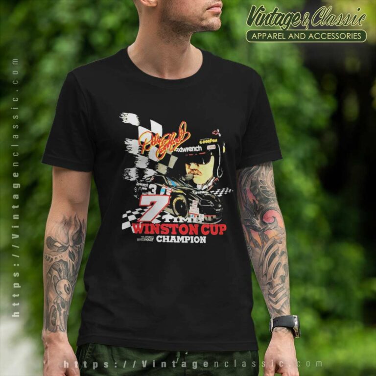 Dale Earnhardt 3 7 Time Winston Cup Champion T Shirt Dale Earnhardt 3 7 Time Winston Cup Champion T Shirt