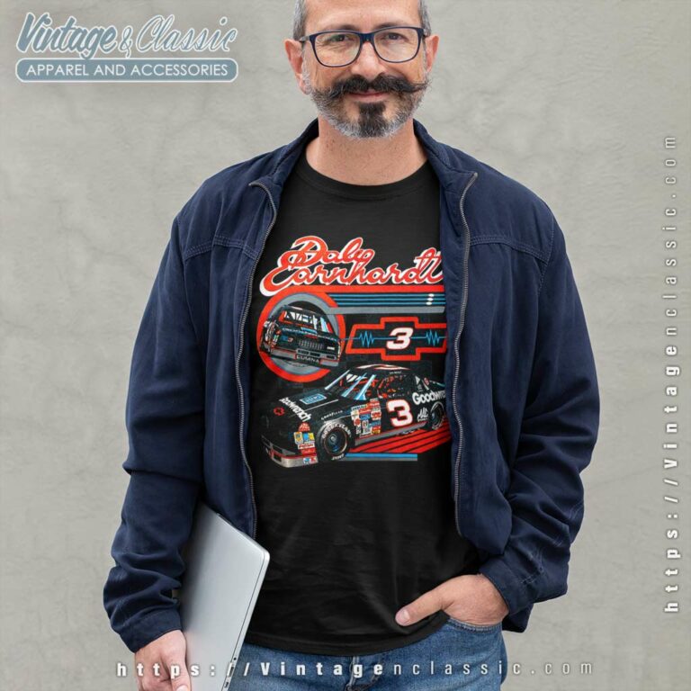 Dale Earnhardt 3 Chevy Goodwrench Nascar Long Sleeve Tee Dale Earnhardt 3 Chevy Goodwrench Nascar Long Sleeve Tee