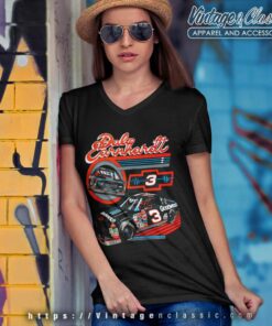 Dale Earnhardt 3 Chevy Goodwrench Nascar V Neck TShirt
