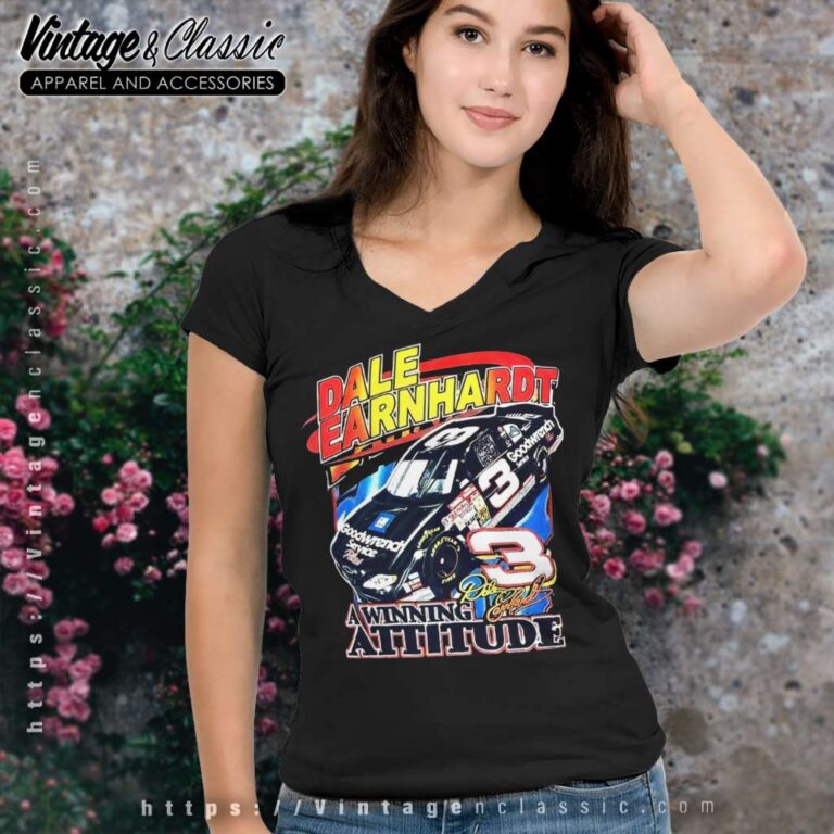 Dale Earnhardt A Winning Attitude V Neck TShirt Dale Earnhardt A Winning Attitude V Neck TShirt
