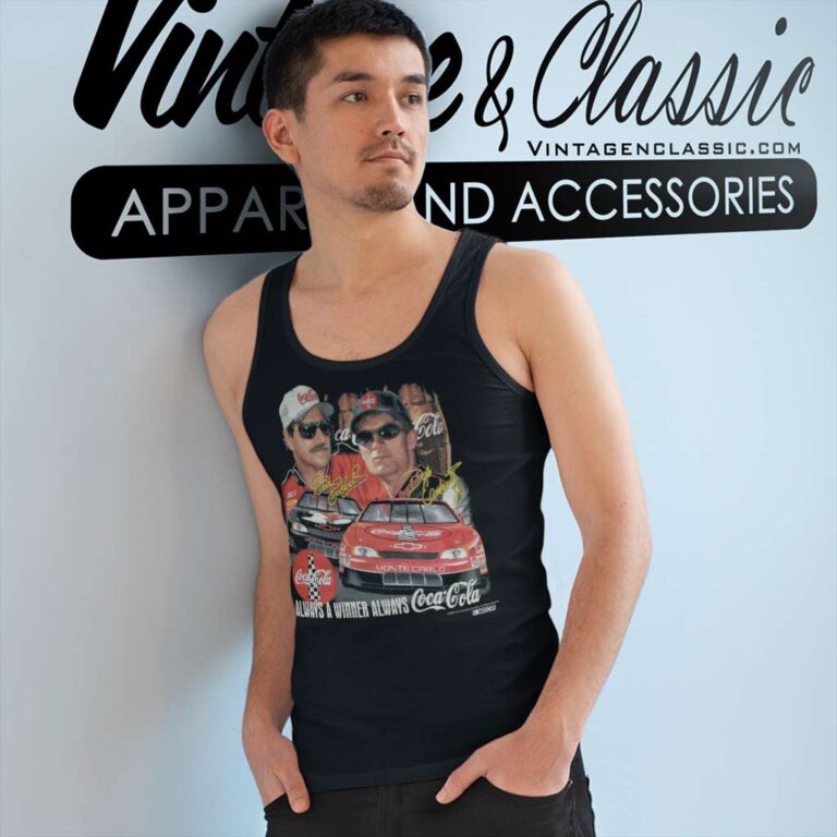 Dale Earnhardt And Dale Earnhardt Jr Tank Top Racerback Dale Earnhardt And Dale Earnhardt Jr Tank Top Racerback