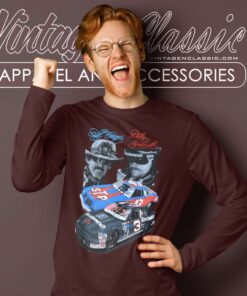 Dale Earnhardt And Richard Petty Long Sleeve Tee