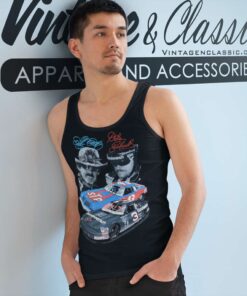 Dale Earnhardt And Richard Petty Tank Top Racerback