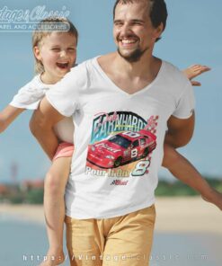 Dale Earnhardt Jr 8 Nascar Budweiser V Neck TShirt 1