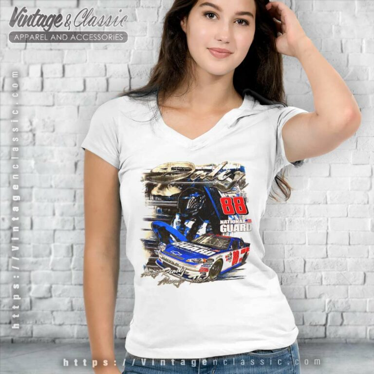 Dale Earnhardt Jr Nascar Graphic V Neck TShirt Dale Earnhardt Jr Nascar Graphic V Neck TShirt