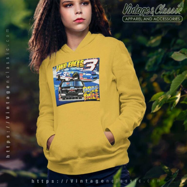 Dale Earnhardt Jr Two Faces Of The 3 Nascar Hoodie Dale Earnhardt Jr Two Faces Of The 3 Nascar Hoodie