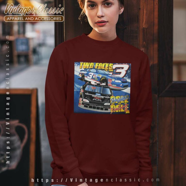 Dale Earnhardt Jr Two Faces Of The 3 Nascar Sweatshirt Dale Earnhardt Jr Two Faces Of The 3 Nascar Sweatshirt