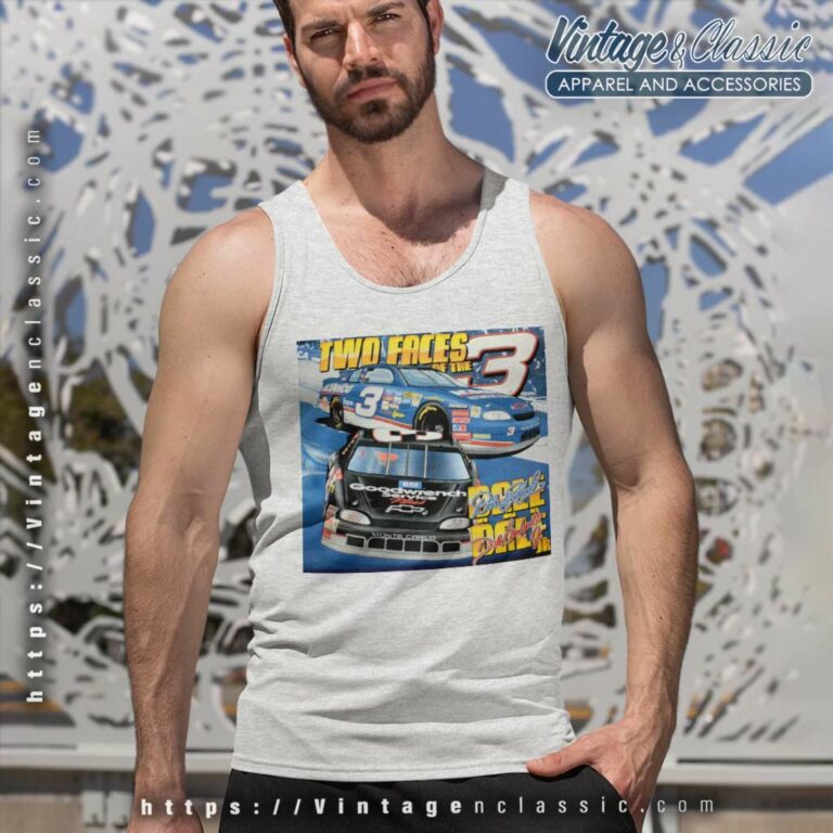 Dale Earnhardt Jr Two Faces Of The 3 Nascar Tank Top Racerback Dale Earnhardt Jr Two Faces Of The 3 Nascar Tank Top Racerback