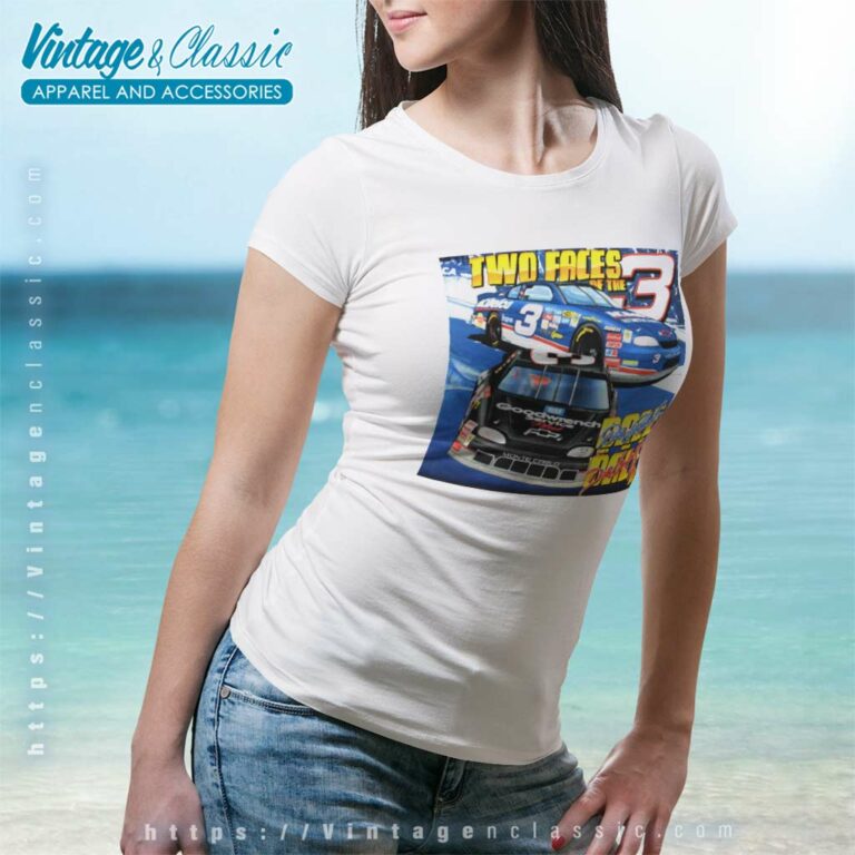 Dale Earnhardt Jr Two Faces Of The 3 Nascar Women TShirt Dale Earnhardt Jr Two Faces Of The 3 Nascar Women TShirt