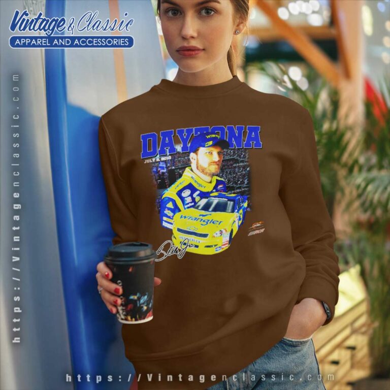 Dale Earnhardt Jr Wrangler Nascar Daytona Sweatshirt Dale Earnhardt Jr Wrangler Nascar Daytona Sweatshirt