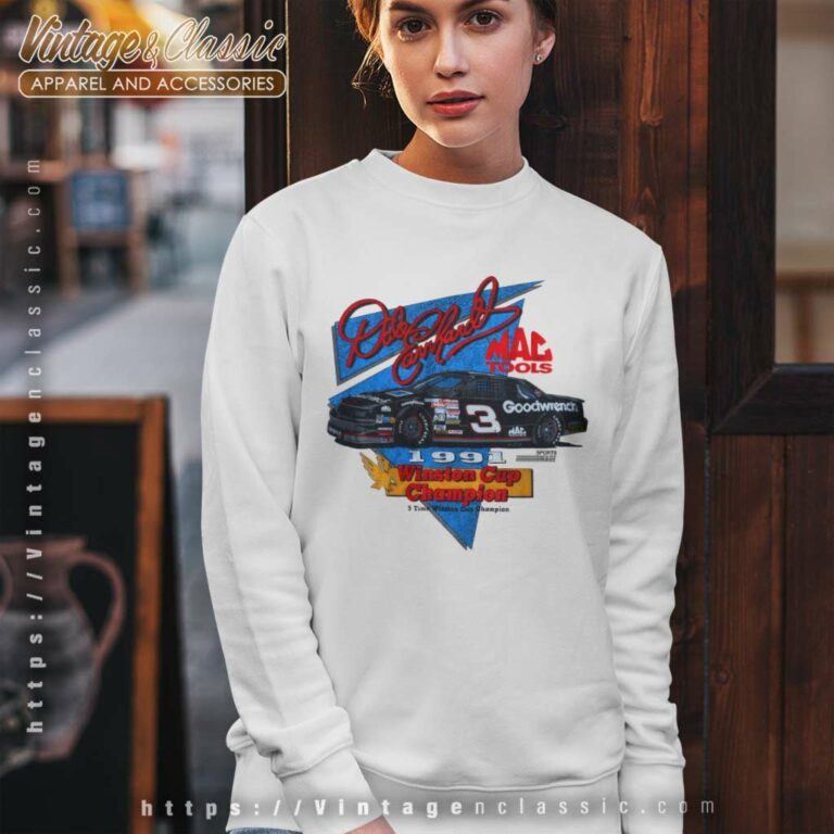 Dale Earnhardt Nascar Shirt Mac Tools Logo 3 Winston Cup Champion Sweatshirt Dale Earnhardt Nascar Shirt Mac Tools Logo 3 Winston Cup Champion Sweatshirt